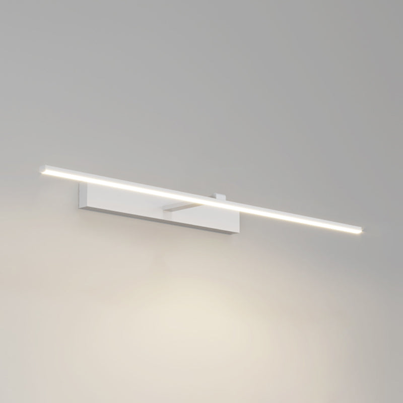 Minimalist-Style Strip Wall Sconce Lighting Metal LED Bathroom Sconce Light Fixture