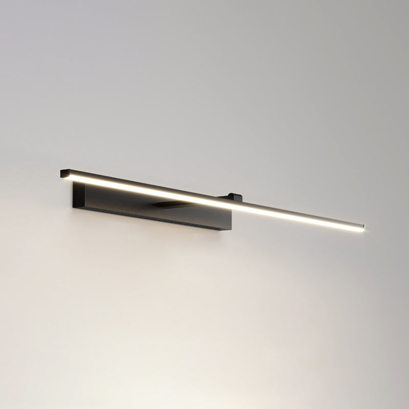 Minimalist-Style Strip Wall Sconce Lighting Metal LED Bathroom Sconce Light Fixture