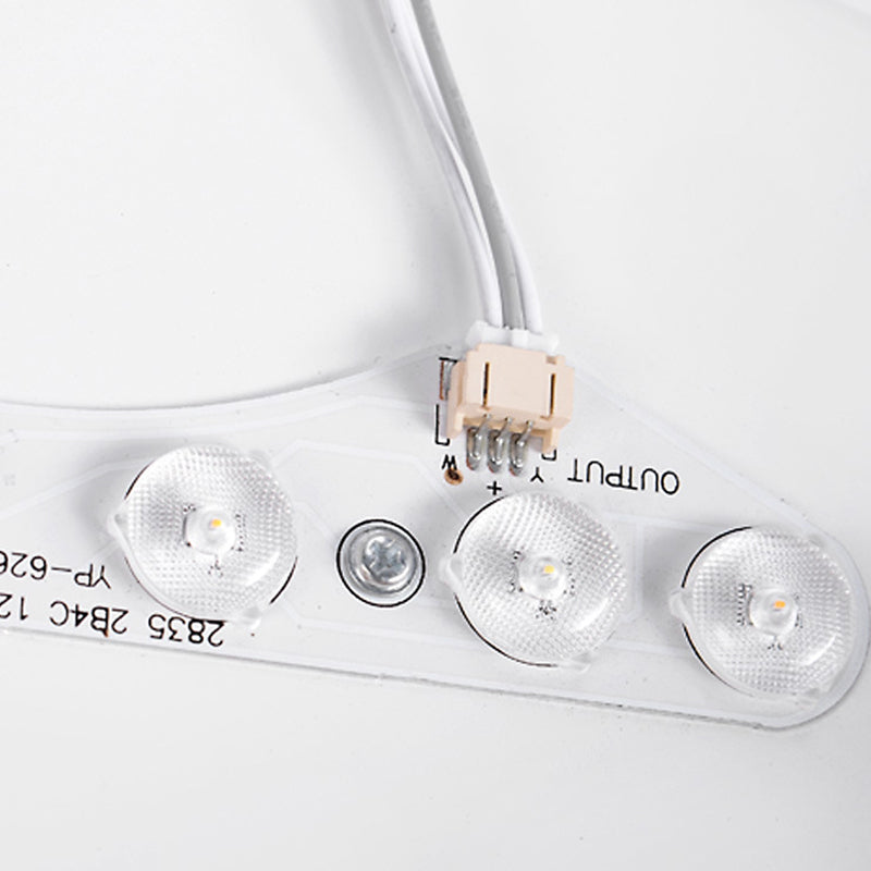 Macaron Modern Round Flushmount Bedroom Metal LED Ceiling Flush Mount Lamp