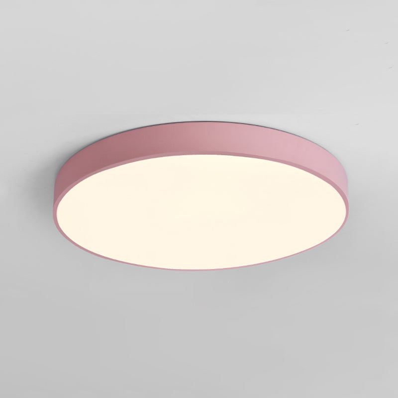 Lámpara de techo empotrada de estilo nórdico moderno, macarrón colorido para sala de estar de niños