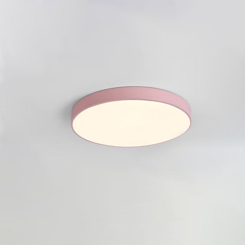 Lámpara de techo empotrada de estilo nórdico moderno, macarrón colorido para sala de estar de niños