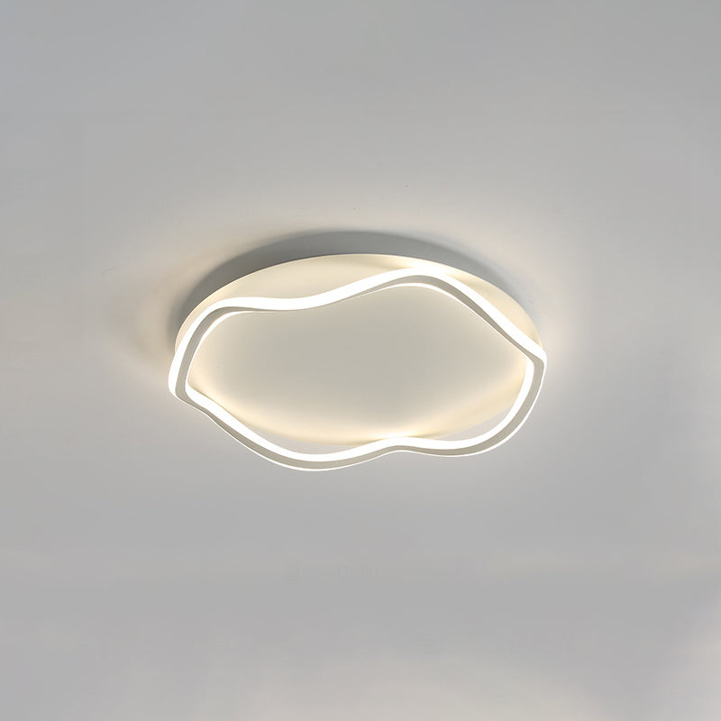 Moderne Lineare Eisen Flushmount Licht Acryl Schatten Bündig Montage Decken