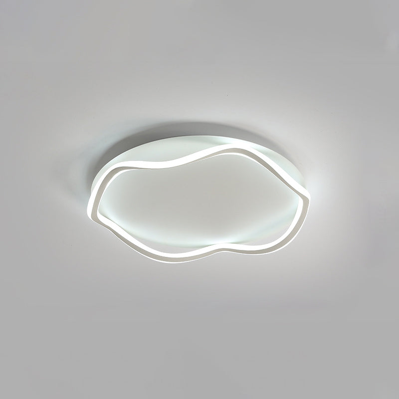 Moderne Lineare Eisen Flushmount Licht Acryl Schatten Bündig Montage Decken