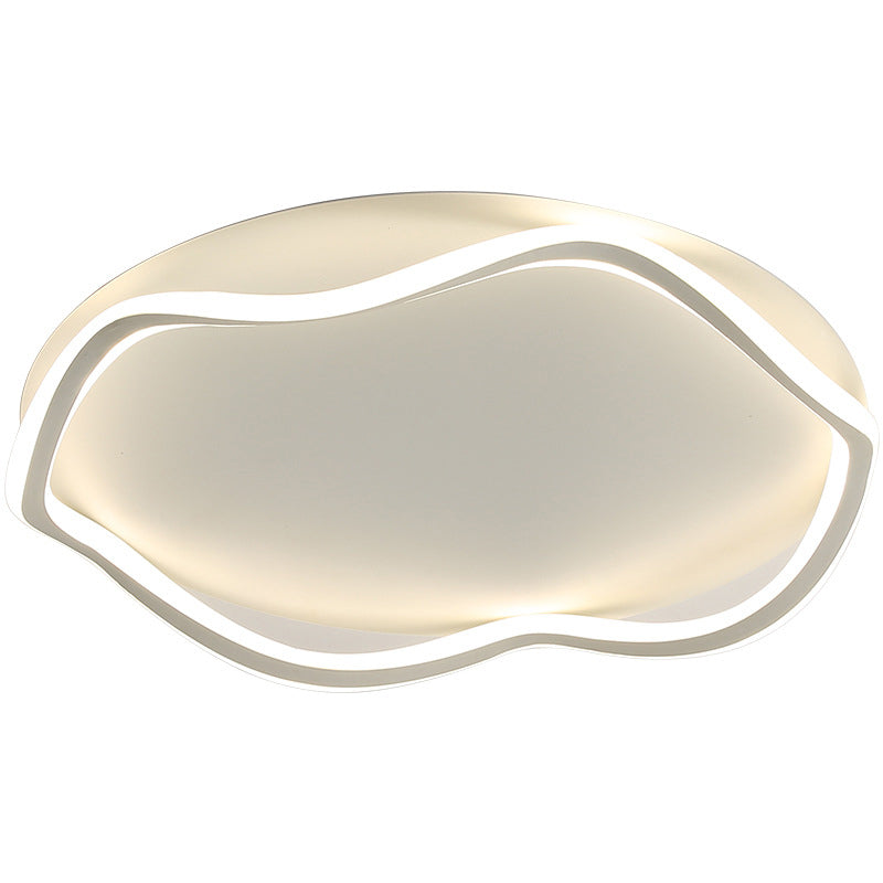 Moderne Lineare Eisen Flushmount Licht Acryl Schatten Bündig Montage Decken