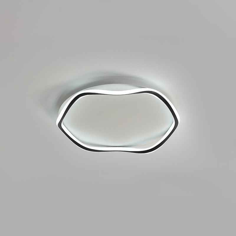 Moderne Lineare Eisen Flushmount Licht Acryl Schatten Bündig Montage Decken