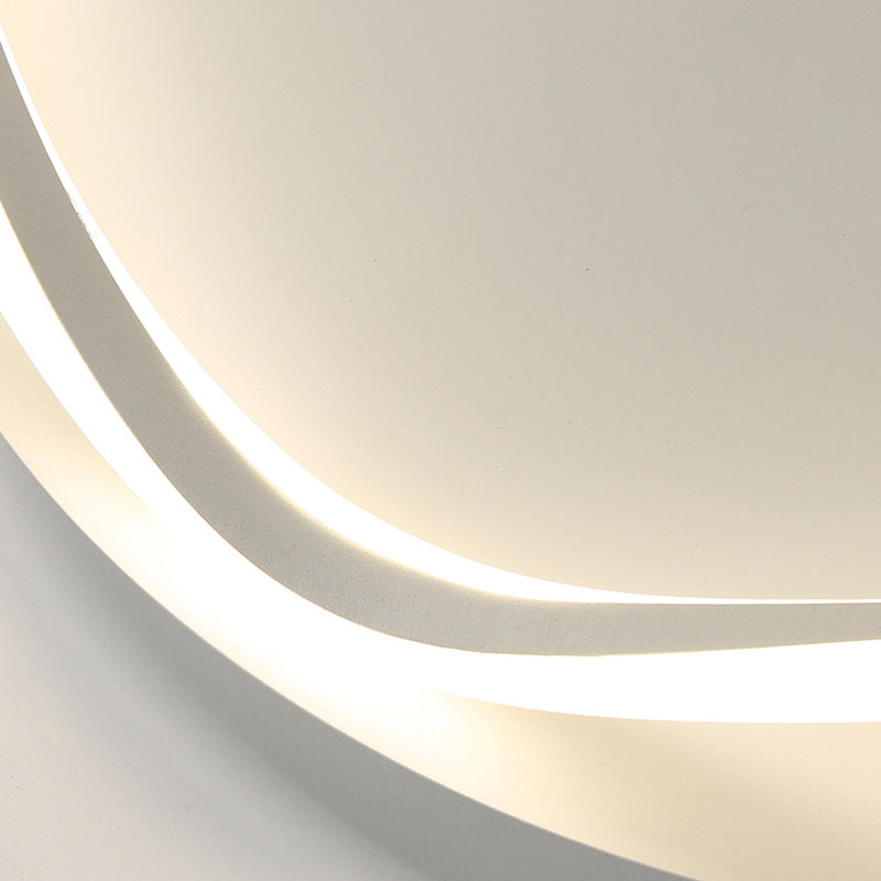 Moderne Lineare Eisen Flushmount Licht Acryl Schatten Bündig Montage Decken