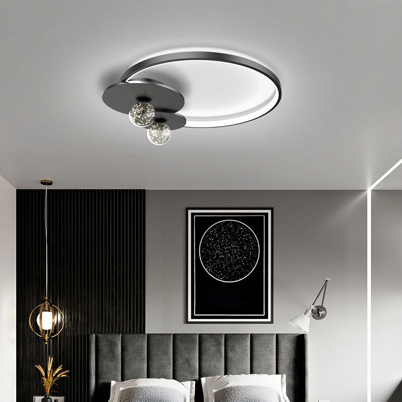 Luminaires de plafond encastrés modernes en acrylique, cercle encastré pour chambre à coucher