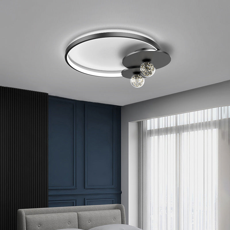 Luminaires de plafond encastrés modernes en acrylique, cercle encastré pour chambre à coucher