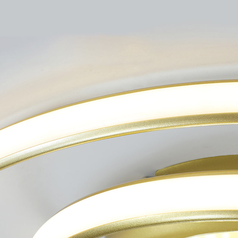 Luminaires de plafond encastrés modernes en acrylique, cercle encastré pour chambre à coucher