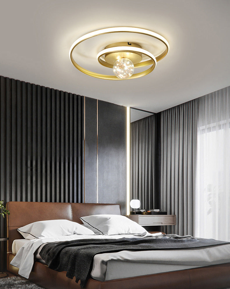 Luminaires de plafond encastrés modernes en acrylique, cercle encastré pour chambre à coucher
