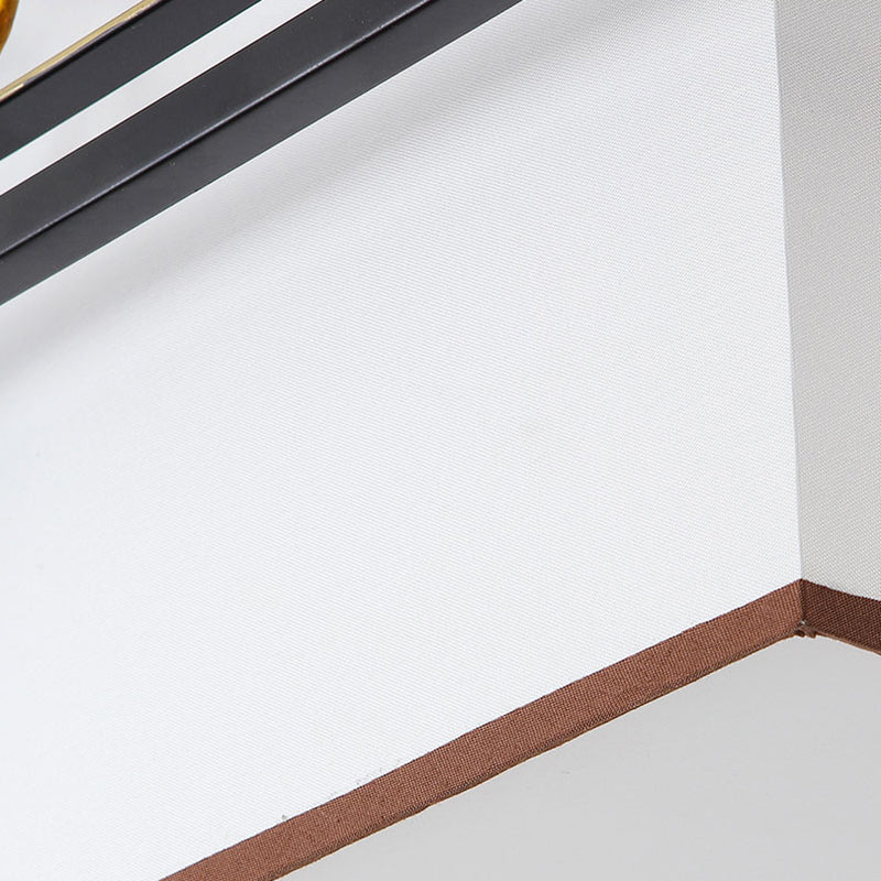 Shaded Aisle Ceiling Flush Mount Traditional-Style Fabric Black Ceiling Mounted Fixture