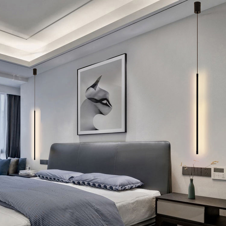 Moderne runde Röhre 12W LED -Anhänger leichte lange Linienlampen für Schlafzimmer Esszimmer