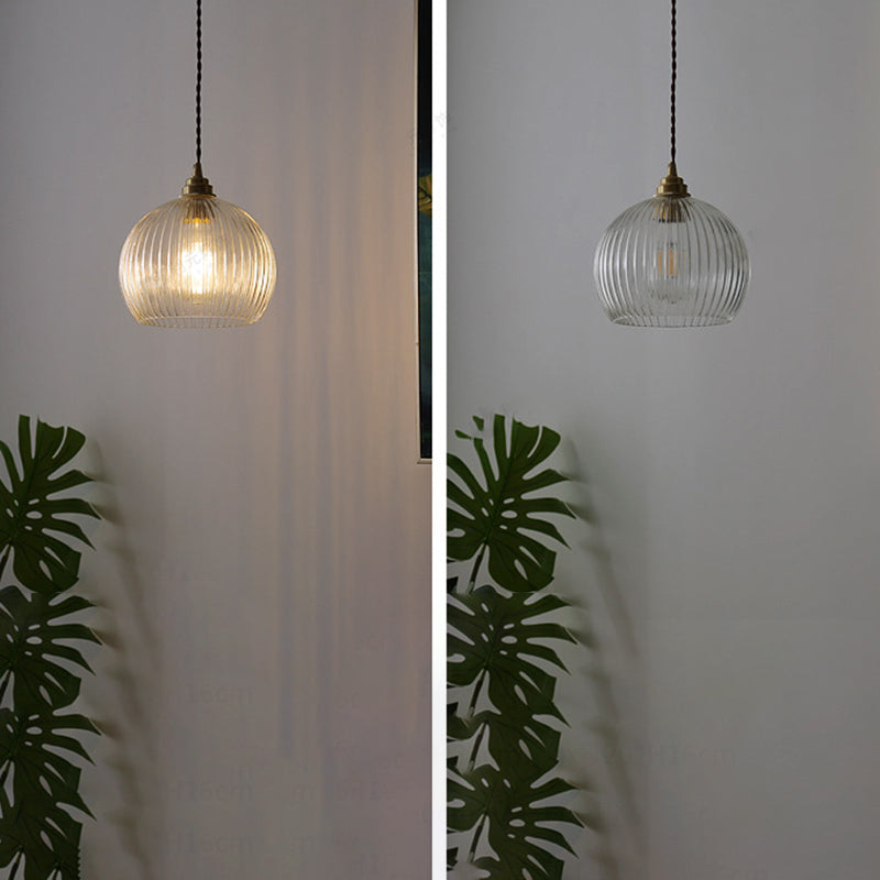 Zeitgenössische einfache Ein leichte Glasschale Esszimmer Schlafzimmer Anhänger Beleuchtung