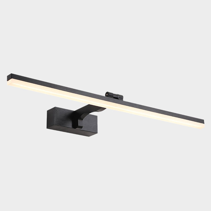 Lampada montata a parete lineare in metallo Nordic-style LED Black Light Sconce