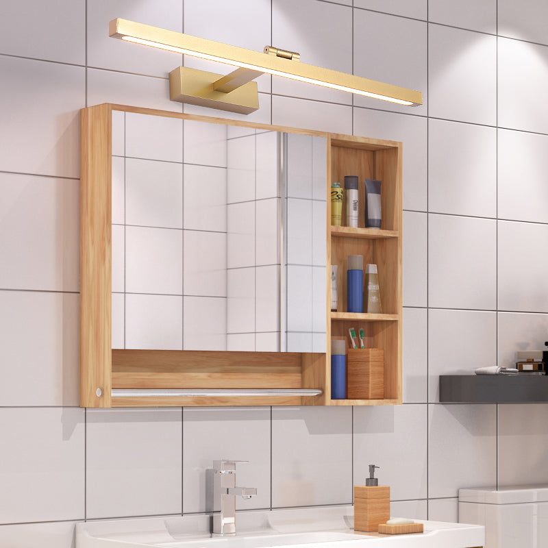 Nordische stromlinienförmige Wandleuchte Wandleuchter Badezimmer Wandleuchte in Gold