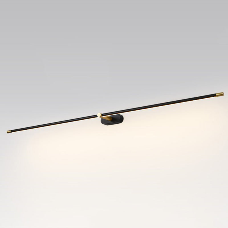 Elongated Sconce Light Fixture Minimalist Style LED Metal Wall Mount Light Fixture