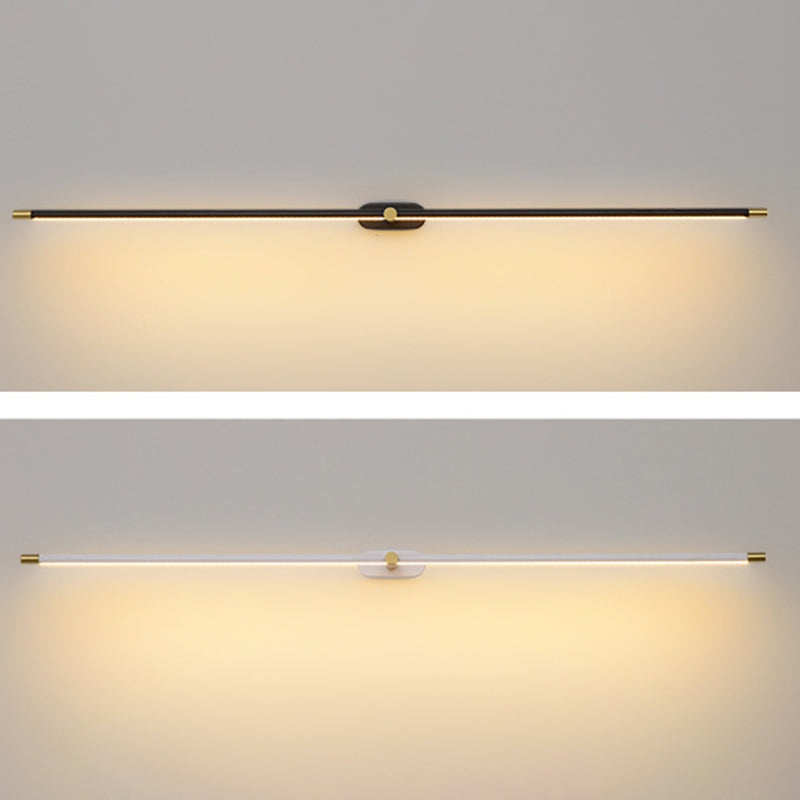 Elongated Sconce Light Fixture Minimalist Style LED Metal Wall Mount Light Fixture