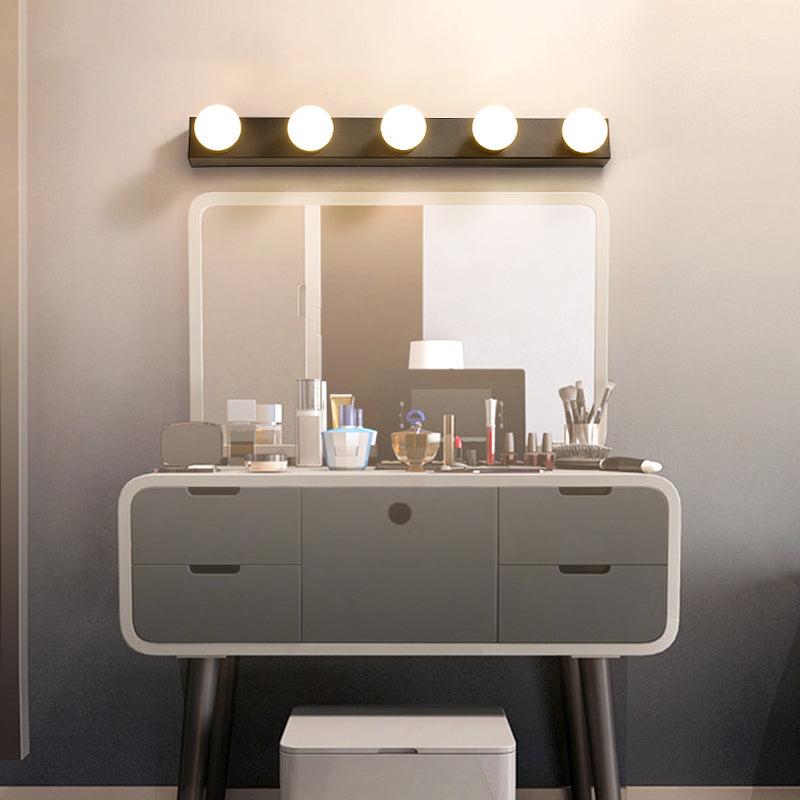 Metall Rechteck -Wand montiert Licht zeitgenössischer Stil schwarzer Wandleuchtenbeleuchtung