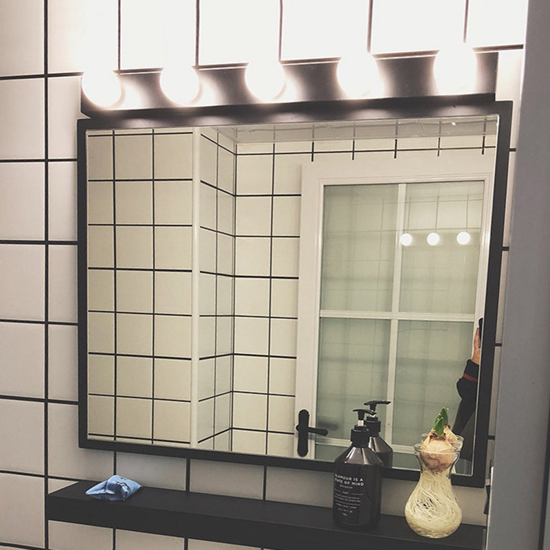 Metall Rechteck -Wand montiert Licht zeitgenössischer Stil schwarzer Wandleuchtenbeleuchtung