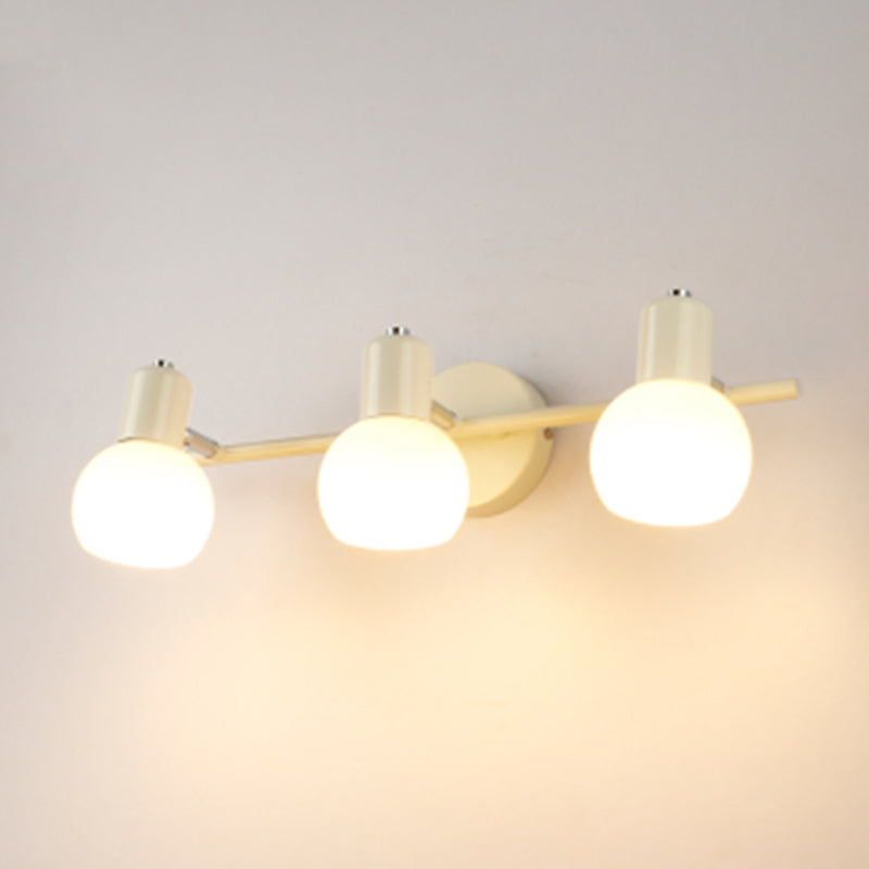 Luminaire d'éclairage en forme de balle Simplicité style luminaire mural métallique