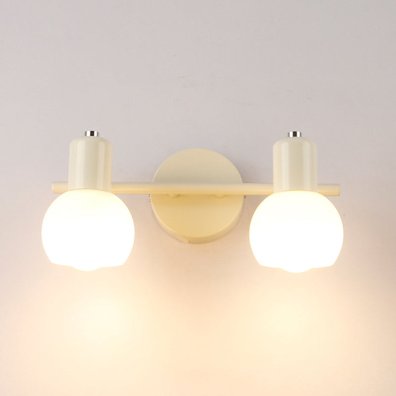 Luminaire d'éclairage en forme de balle Simplicité style luminaire mural métallique