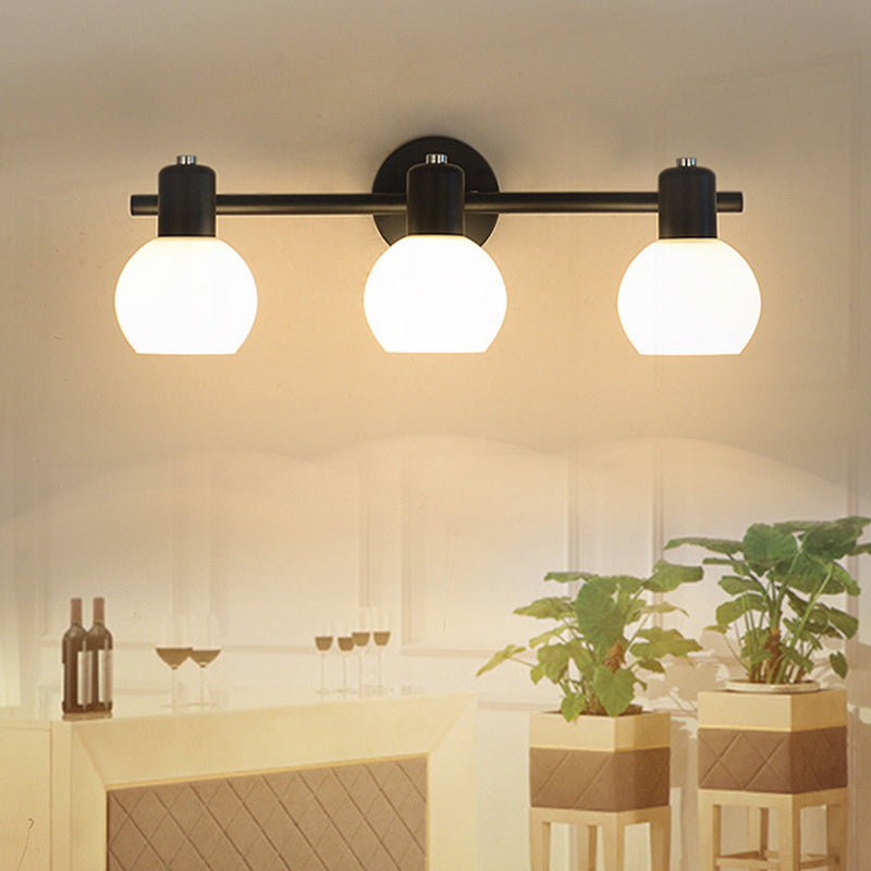 Luminaire d'éclairage en forme de balle Simplicité style luminaire mural métallique