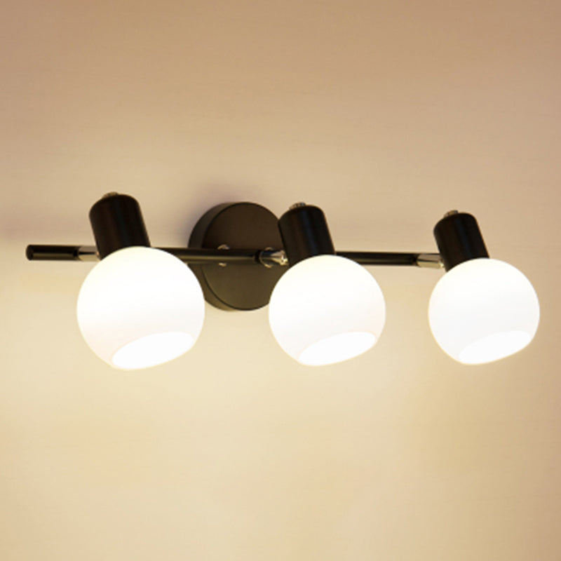 Luminaire d'éclairage en forme de balle Simplicité style luminaire mural métallique