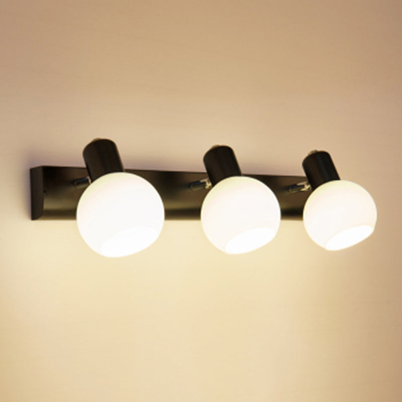 Luminaire d'éclairage en forme de balle Simplicité style luminaire mural métallique