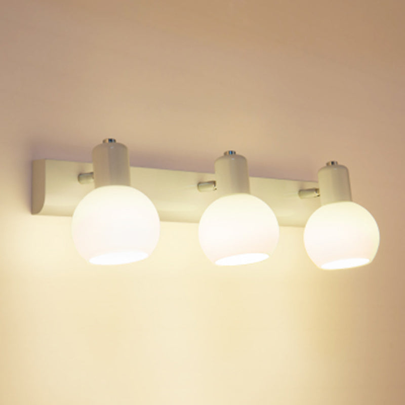 Luminaire d'éclairage en forme de balle Simplicité style luminaire mural métallique