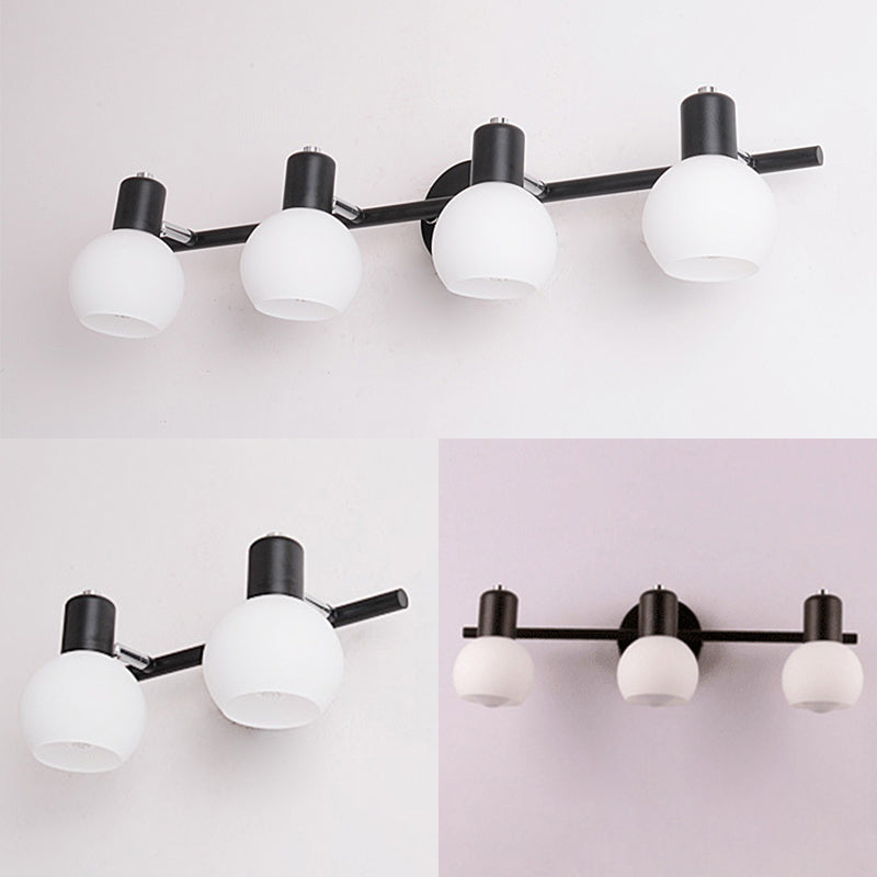 Luminaire d'éclairage en forme de balle Simplicité style luminaire mural métallique