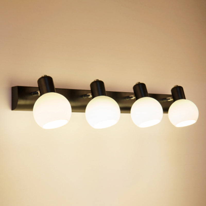 Luminaire d'éclairage en forme de balle Simplicité style luminaire mural métallique