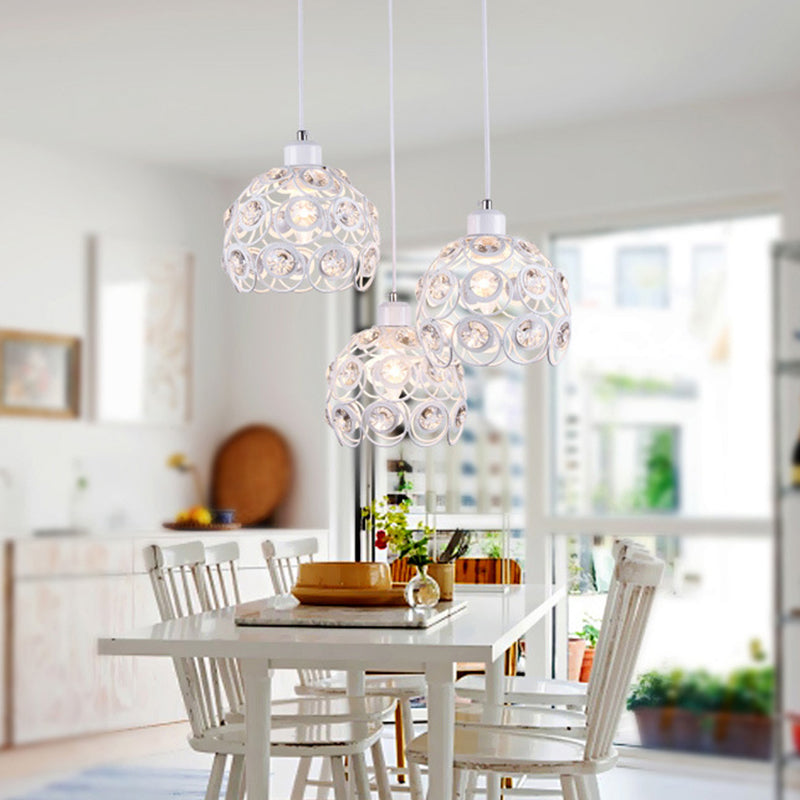 Globe hanger lamp Modern Crystal 1-Light bedhanging van beddenverlamptemature