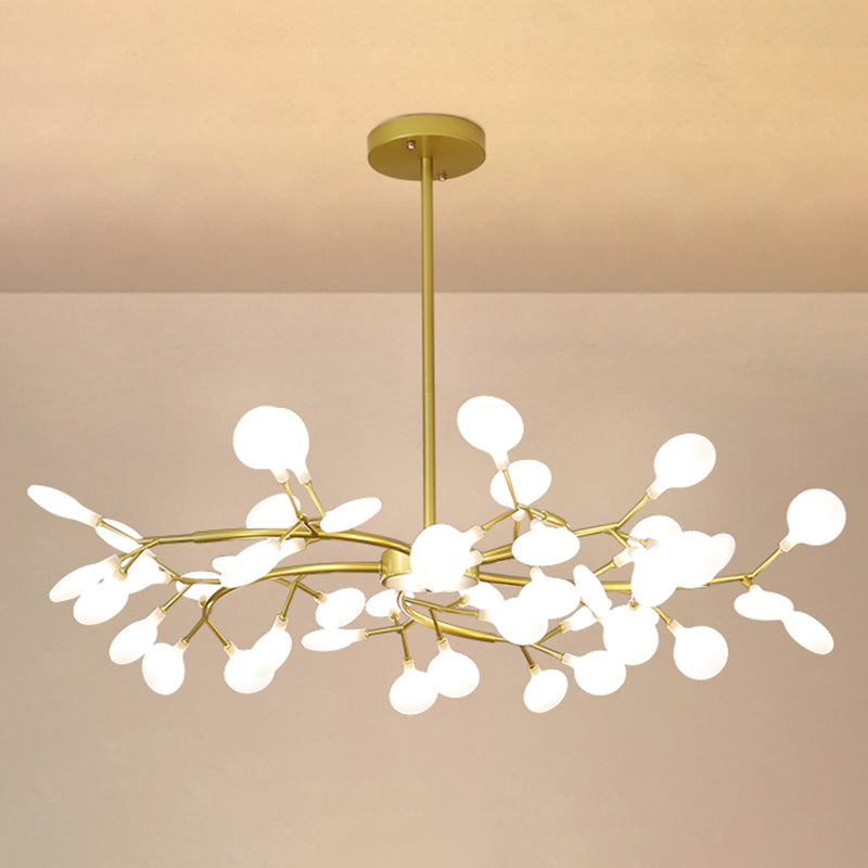 Foglie Lampada lampada lampada da design moderno illuminazione a sospensione acrilica per il ristorante