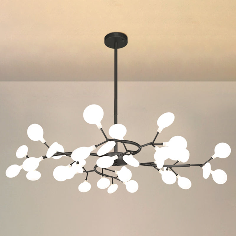 Foglie Lampada lampada lampada da design moderno illuminazione a sospensione acrilica per il ristorante