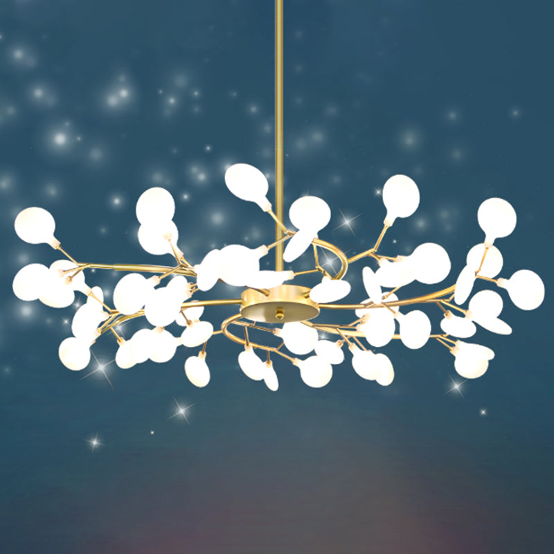 Foglie Lampada lampada lampada da design moderno illuminazione a sospensione acrilica per il ristorante