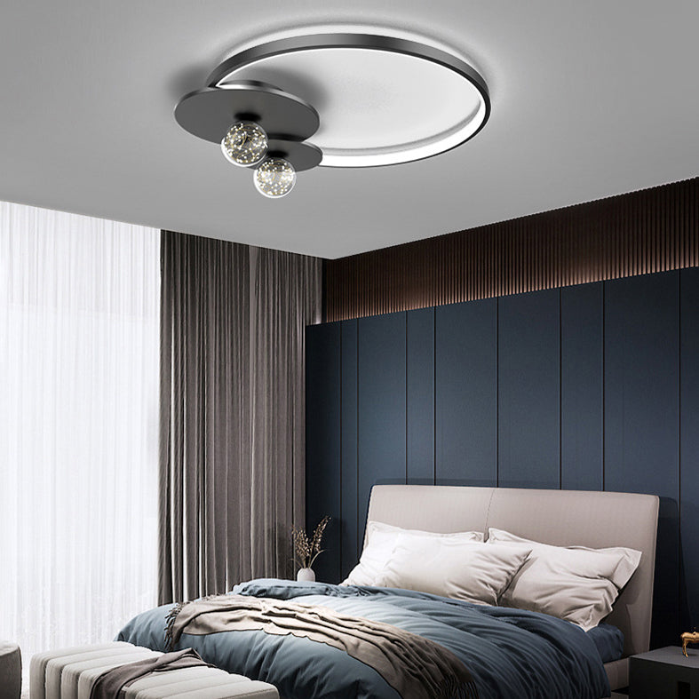 Luminaires de plafond encastrés modernes en acrylique, cercle encastré pour chambre à coucher