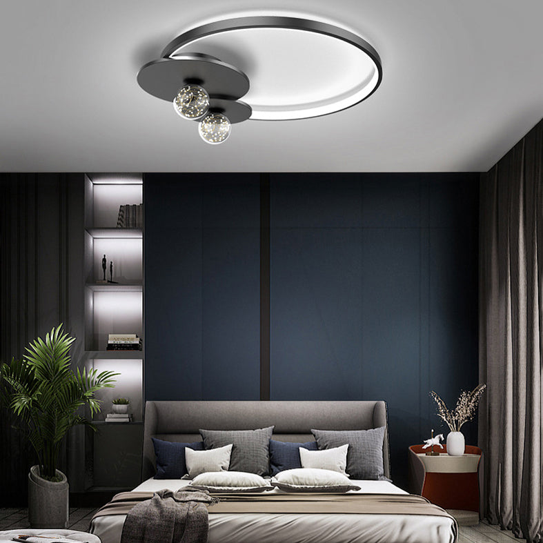 Luminaires de plafond encastrés modernes en acrylique, cercle encastré pour chambre à coucher