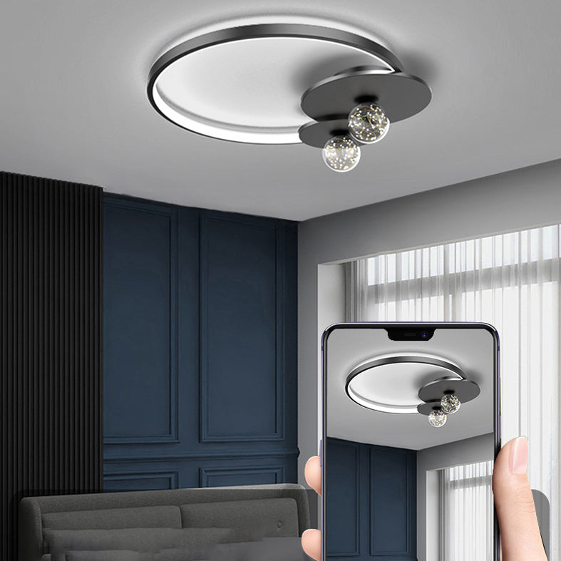 Luminaires de plafond encastrés modernes en acrylique, cercle encastré pour chambre à coucher
