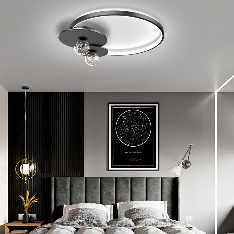 Luminaires de plafond encastrés modernes en acrylique, cercle encastré pour chambre à coucher