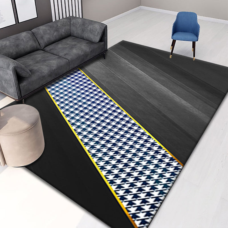 Individuality Modern Area Rug Luxurious Geometry Carpet Non-Slip Backing Carpet for Home Decoration