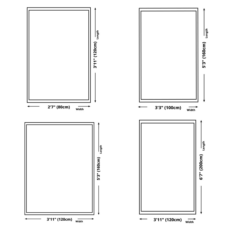 Blue Tone Ball Pattern Rug Polyester Carpet Trendy Anti-Slip Backing Indoor Rug for Home Decoration