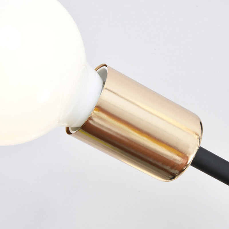 Industriële Retro Radiale Semi Flush Mount Smeedijzer-Lamp Plafond Armatuur voor Interieur Spaces