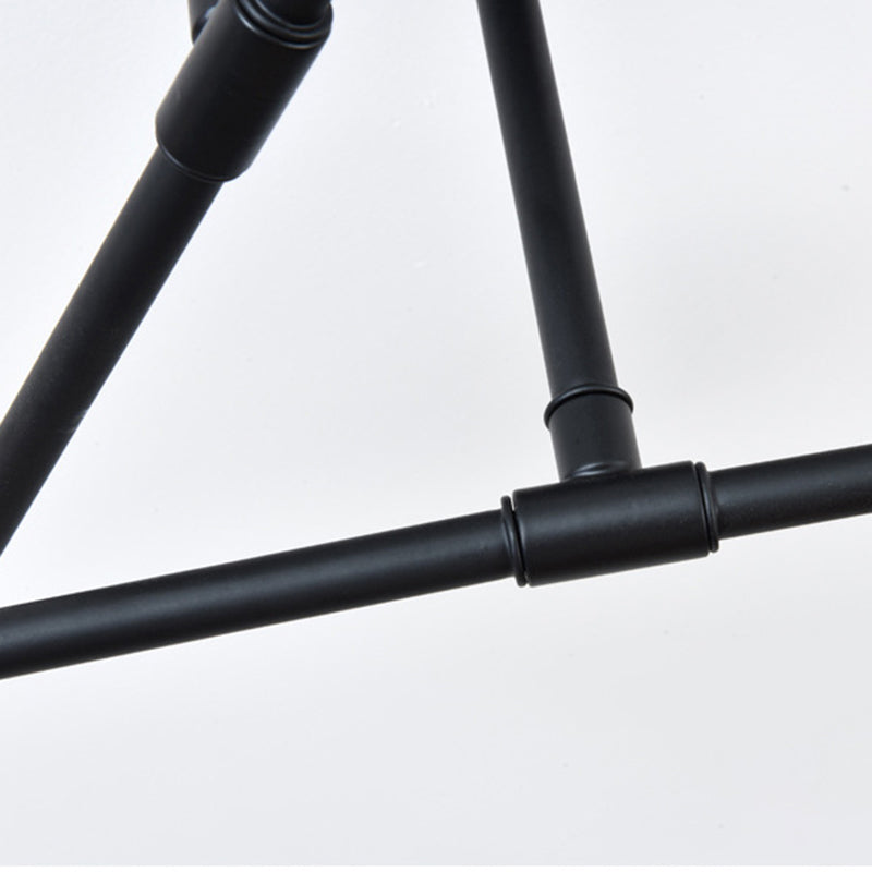 Industriële Retro Radiale Semi Flush Mount Smeedijzer-Lamp Plafond Armatuur voor Interieur Spaces