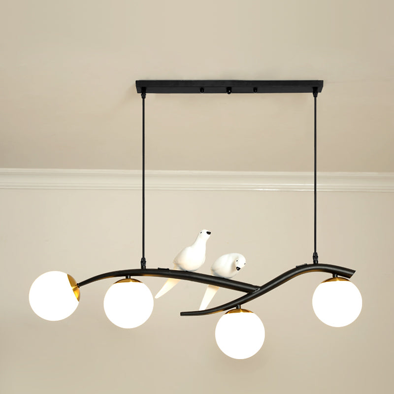 Modern Pendant Lighting for Kitchen Island Linear Island Lighting in Black