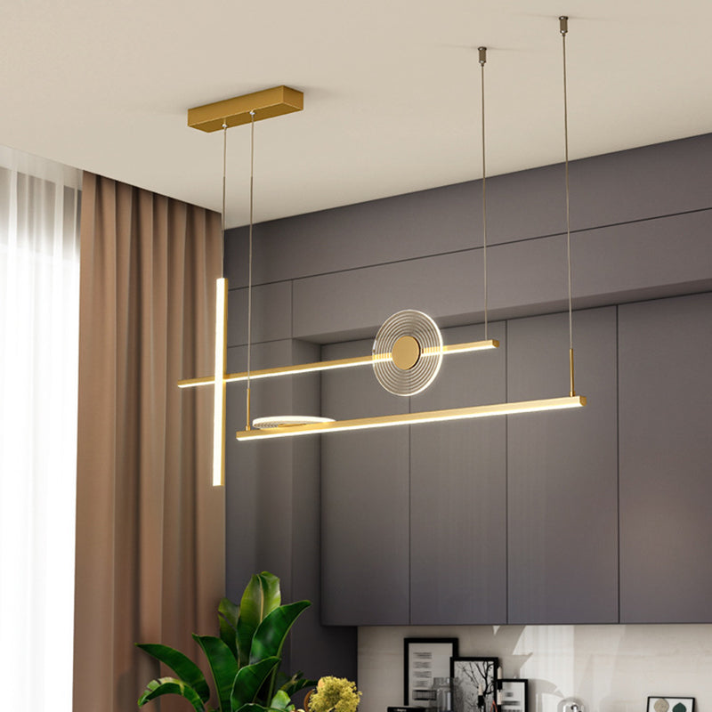 Éclairage de l'île contemporaine LIGNELLE LIGNIFICATION LEUR LEUR LEUR