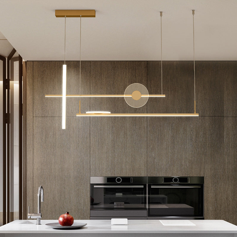 Éclairage de l'île contemporaine LIGNELLE LIGNIFICATION LEUR LEUR LEUR