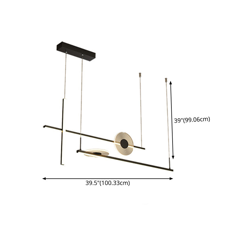 Éclairage de l'île contemporaine LIGNELLE LIGNIFICATION LEUR LEUR LEUR