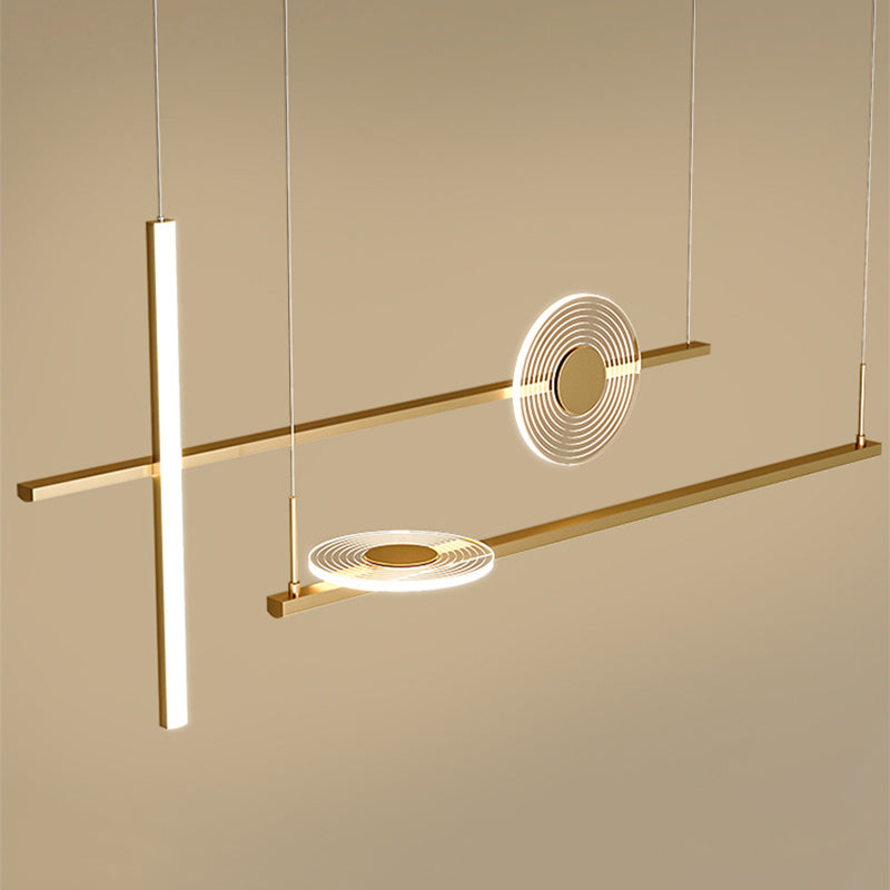 Éclairage de l'île contemporaine LIGNELLE LIGNIFICATION LEUR LEUR LEUR