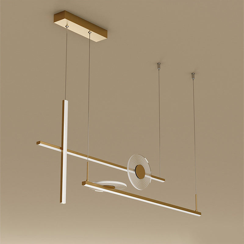 Éclairage de l'île contemporaine LIGNELLE LIGNIFICATION LEUR LEUR LEUR