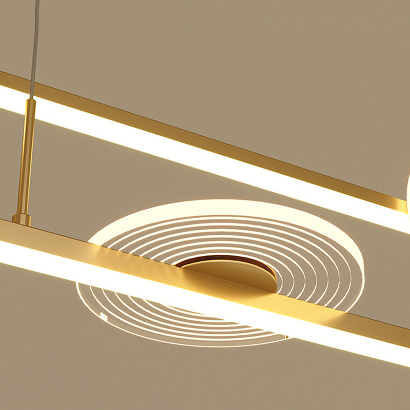 Éclairage de l'île contemporaine LIGNELLE LIGNIFICATION LEUR LEUR LEUR